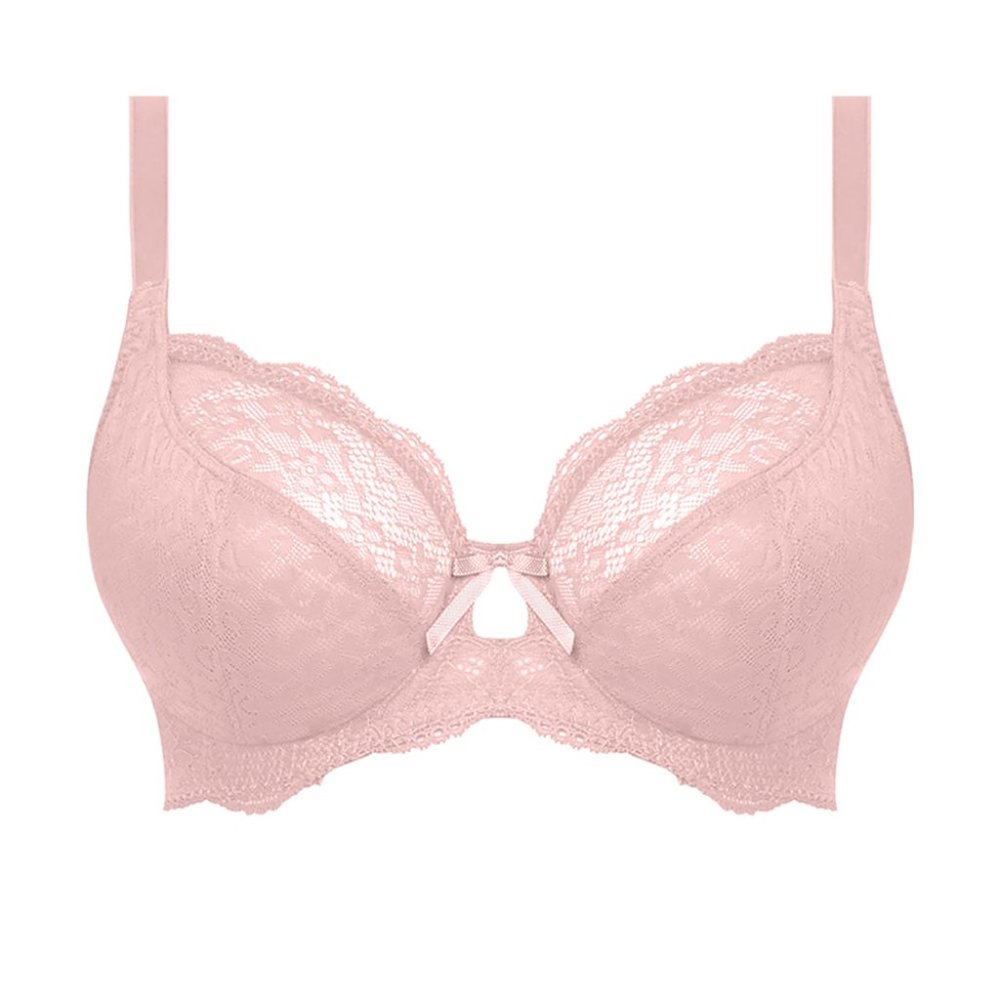 NWT FREYA Pink Plunge Lace Underwire Bra Sz 28I Petite Full Bust
